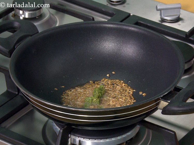 Step 13 – Add the ginger-green chilli paste. If you wish, you can add finely chopped ginger and …