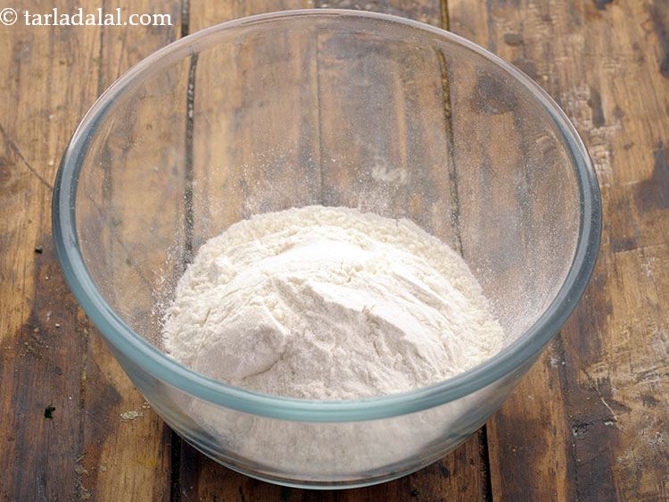 Step 14 – To make a coating flour-water mixture, in a bowl take &frac12; cup of plain flour. …