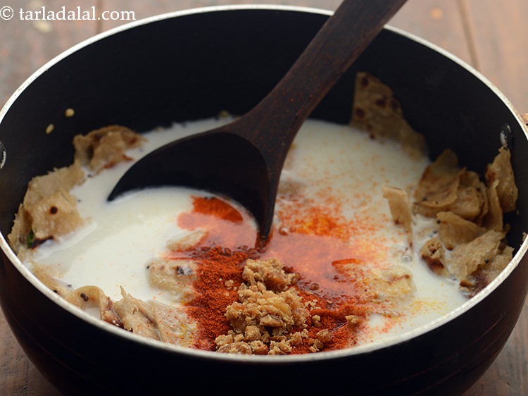 Step 9 – Add jaggery. You can use sugar if jaggery is not available.