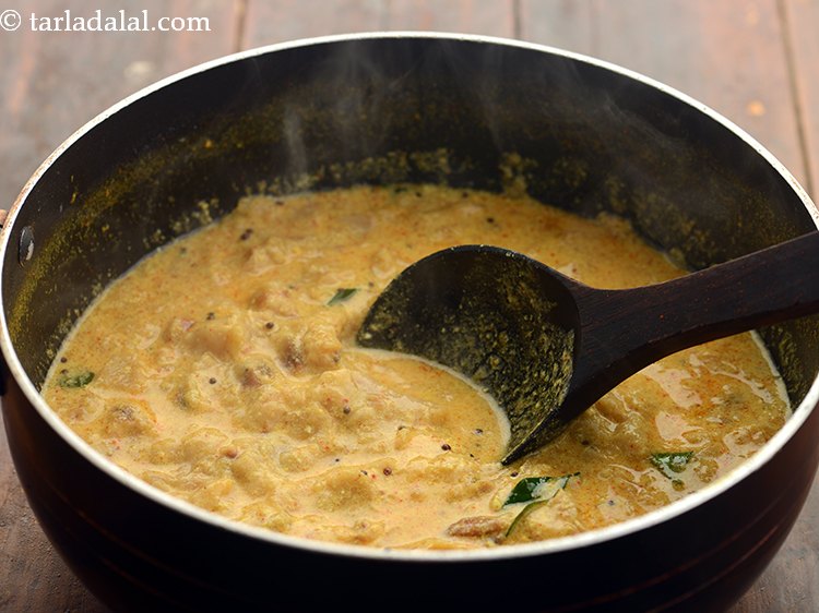 Step 10 – Add salt to taste and mix well and bring to boil on a slow flame …