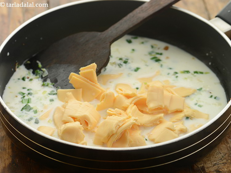 Step 12 – Break the cheese slice roughly using your hands and add. If you do not have …