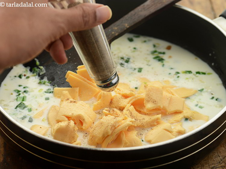 Step 13 – Add a little salt and pepper.