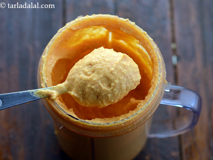 Step 16 – Blend&nbsp;<strong>spicy garlic hummus | spicy garlic hummus without tahini &nbsp;| Indian style spicy garlic hummus …