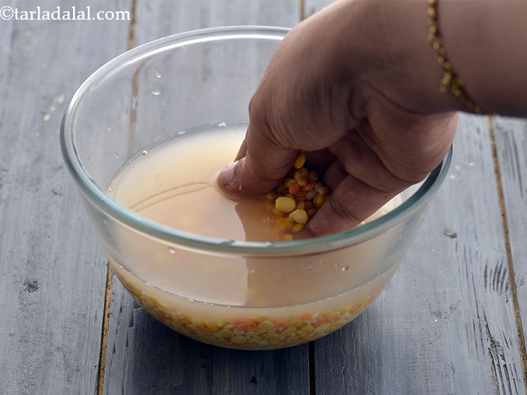 Step 3 – Wash all the dals very well. Additionally, you can put some rajma and kabuli chana …