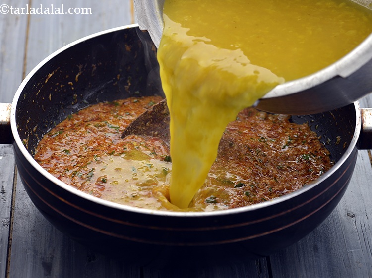 Step 29 – Add the dals.