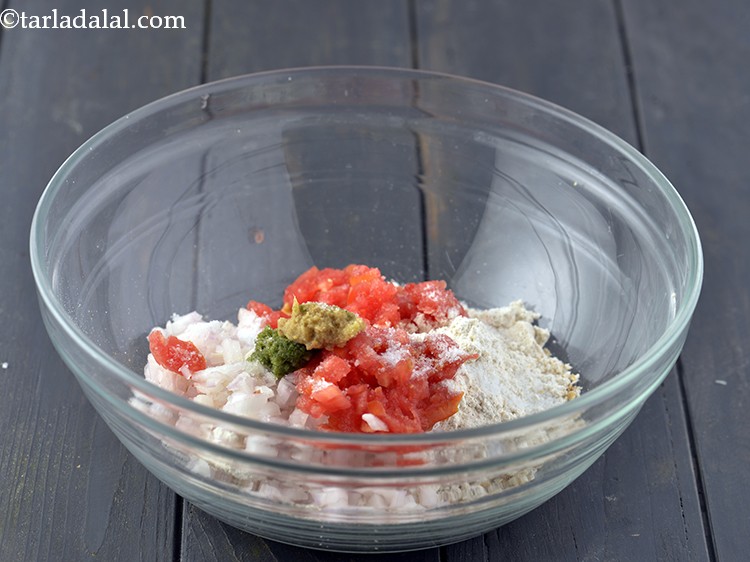 Step 7 – Add salt, ginger-green chilli paste. If you are in a hurry, quickly chop them and …