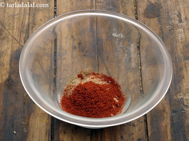 Step 31 – Add 1 tsp chilli powder.