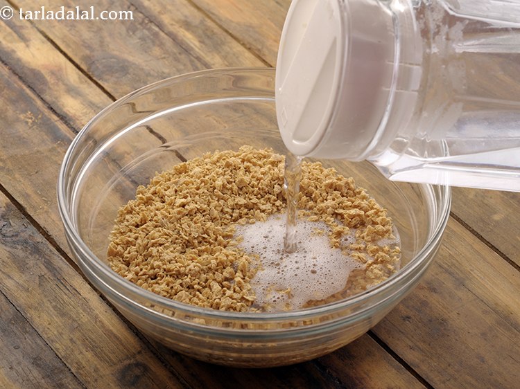 Step 3 – Pour 1&frac12; cups of warm water in it.