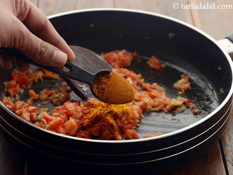 Step 11 – Add pav bhaji masala to enhance the flavor of spicy tava idli. Here is a …