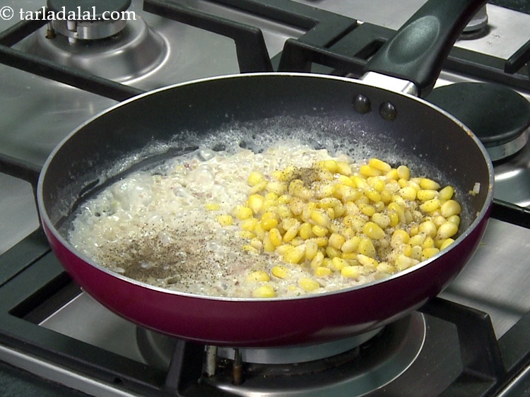 Step 15 – Add <a href="https://www.tarladalal.com/glossary-freshly-ground-black-pepper-kalimirch-powder-kali-mirch-ka-powder-567i">freshly ground black pepper (kalimirch)</a>&nbsp;to taste.