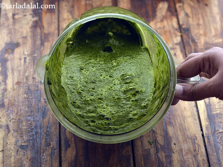 Step 22 – Blend in a mixer to make a smooth juice. This is how <strong>Spinach and Mint …