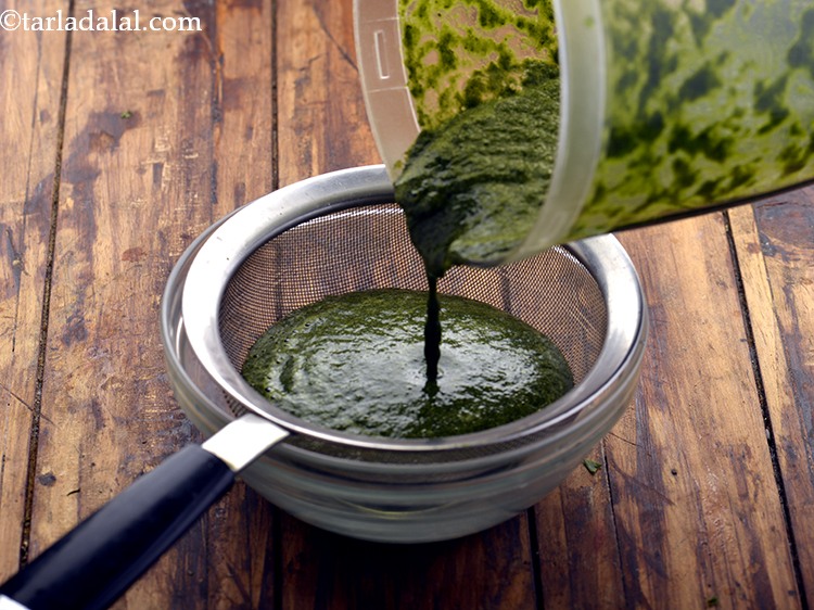 Step 23 – <div> Strain the juice using a strainer. We suggest you use a high quality mixer …