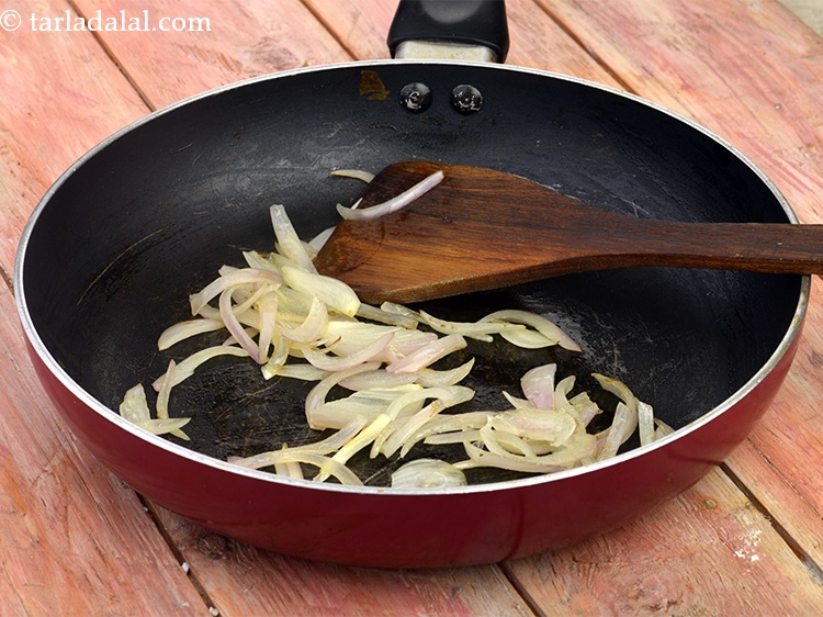 Step 14 – Saut&eacute; on a medium flame for 1 minute.