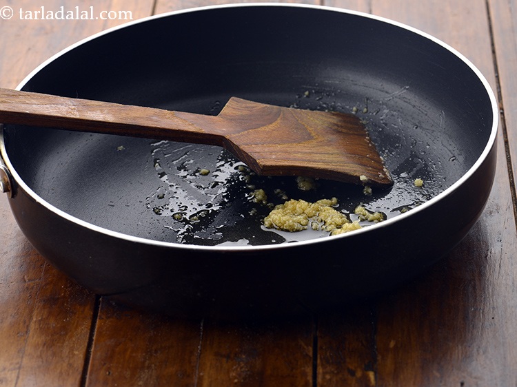Step 50 – Saut&eacute; on medium flame for 30 seconds.