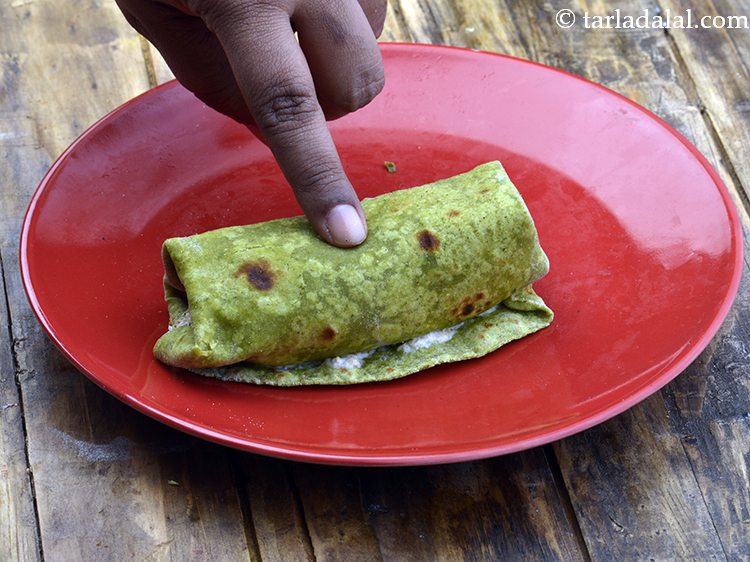 Step 34 – Repeat with the remaining ingredients to make 5 more wraps.