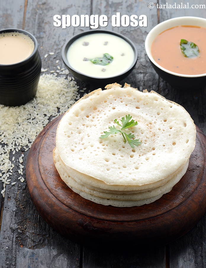 Step 27 – Serve s<strong>et dosa recipe | sponge dosa | set dosa without curd | Udipi style …