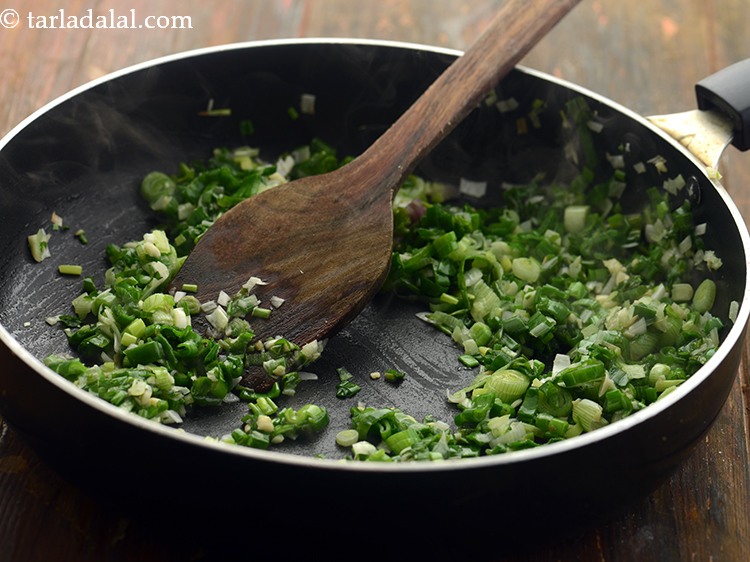 Step 12 – Add salt Saut&eacute; on a medium flame for 1 to 2 minutes. Keep aside.