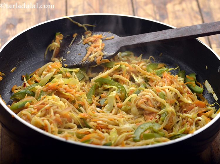 Step 15 – Mix well and <strong>Veg</strong> <strong>Spring Roll</strong> <strong>stuffing</strong> is now ready. Keep aside.