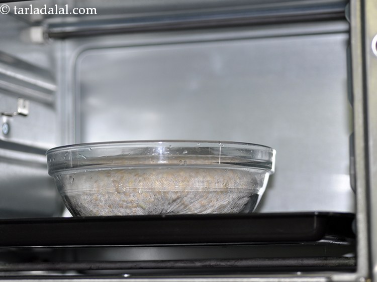 Step 14 – Keep this aside in a warm place for about 10 to 12 hours to sprout. …