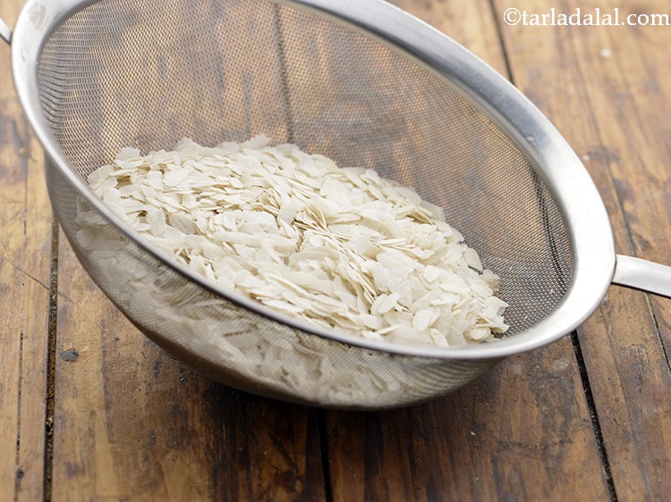 Step 11 – To prepare the <strong>sprouted matki poha recipe | healthy poha | matki poha recip</strong>e, clean …