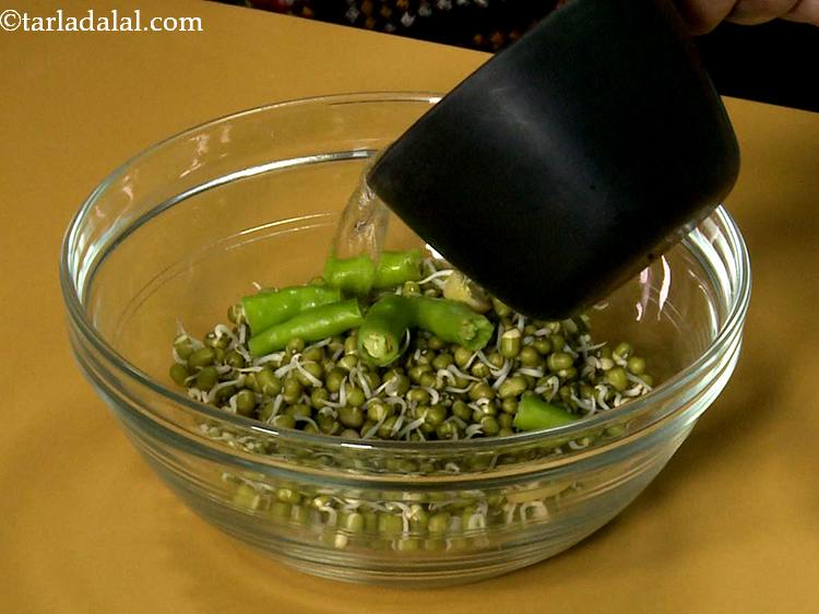 Step 5 – Add around &frac12; cup of water.