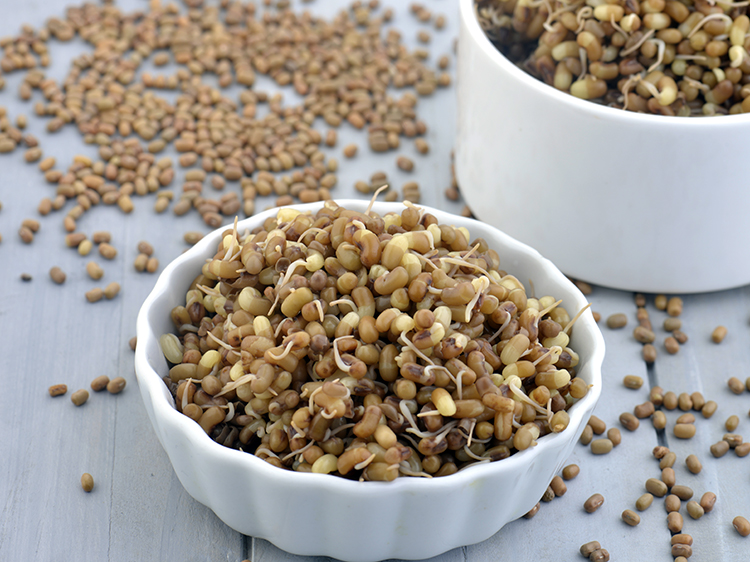 Step 8 – Moong sprouts can be substituted with mixed sprouts or matki sprouts. Learn <a href="https://www.tarladalal.com/sprouted-and-boiled-matki-2792r" target="_blank"><strong>how …