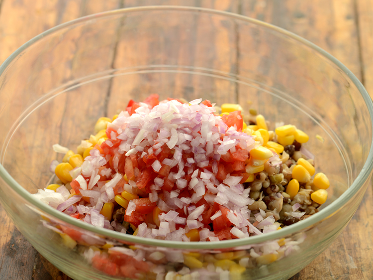 Step 5 – Add onions. You can also add potatoes if you wish to.&nbsp;