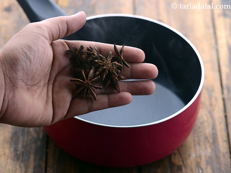 Step 3 – Add star anise to it.