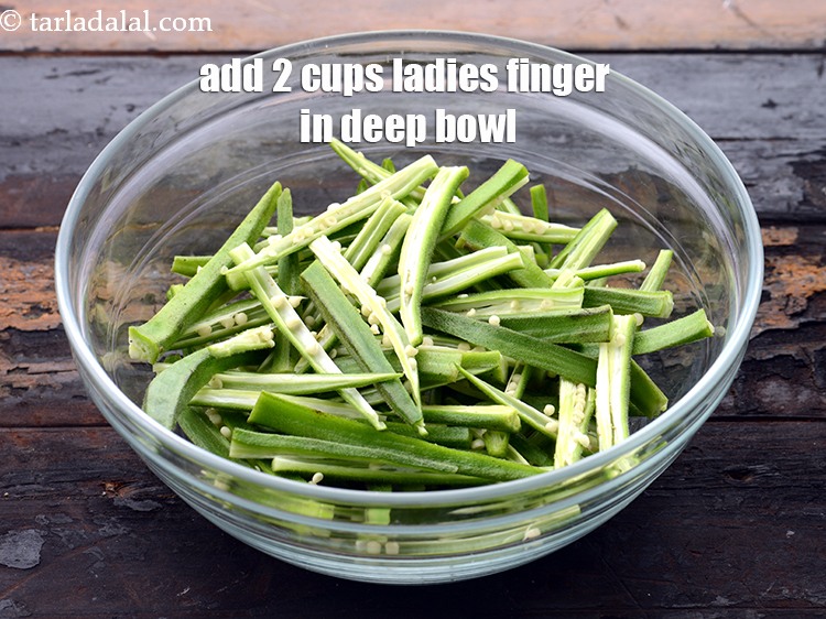 Step 9 – To <strong>make crispy bhindi recipe | kurkuri bhindi | crispy fried okra | karari bhindi …