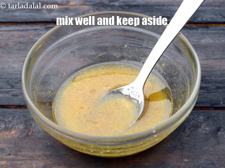 Step 22 – Make the dressing in advance and keep.