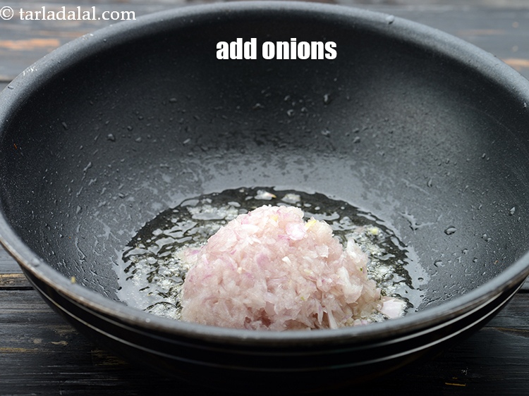 Step 29 – Add 1/2 cup&nbsp;<a href="https://www.tarladalal.com/glossary-grated-onions-999i">grated onions</a>.&nbsp;