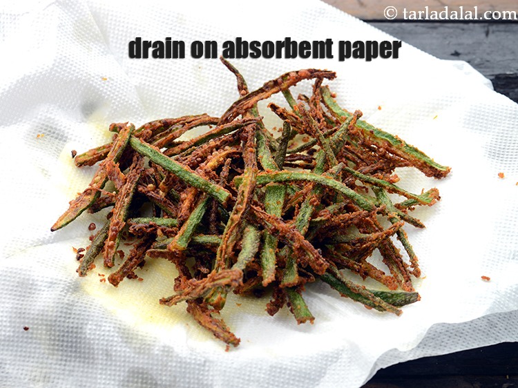 Step 20 – Drain on absorbent paper.