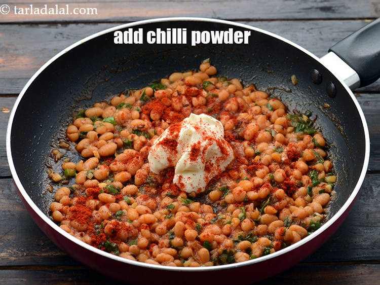 Step 14 – Add 1 tsp&nbsp;<a href="https://www.tarladalal.com/glossary-chilli-powder-red-chilli-powder-339i">chilli powder</a>.