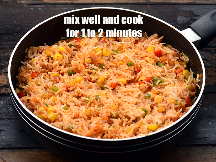 Step 20 – Mix well and cook on a medium flame for 1 to 2 minutes, while stirring …