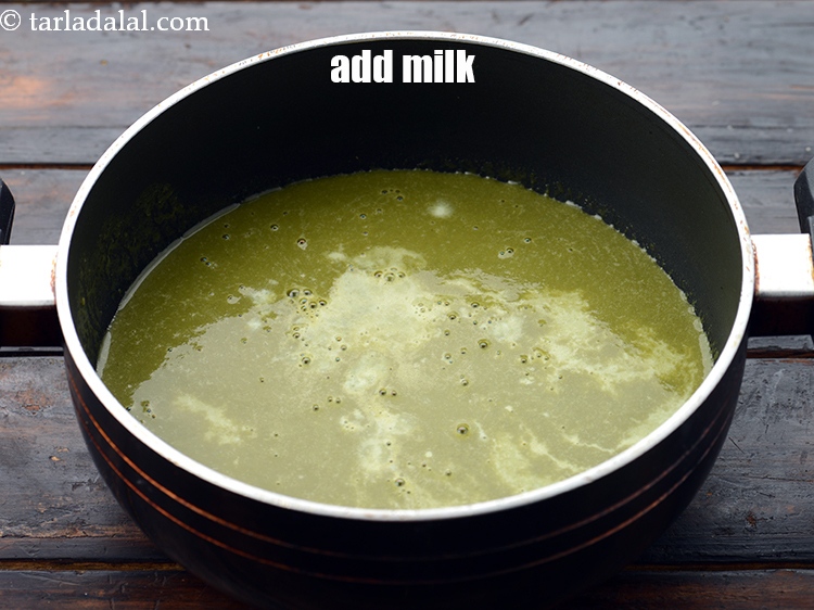 Step 15 – Add&nbsp;1/2 cup&nbsp;<a href="https://www.tarladalal.com/glossary-low-fat-milk-low-cal-milk-skim-milk-toned-milk-516i">milk</a>.