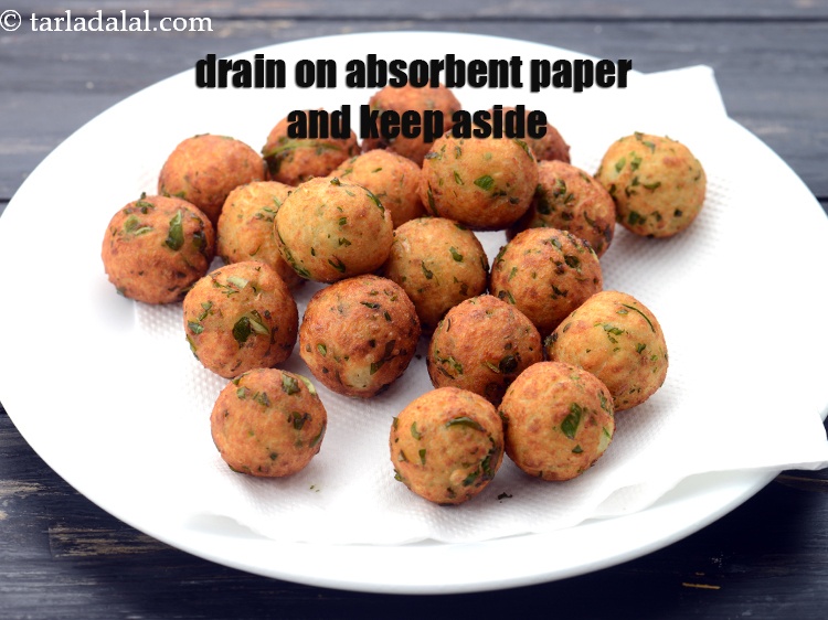 Step 18 – Drain on absorbent paper and keep aside.