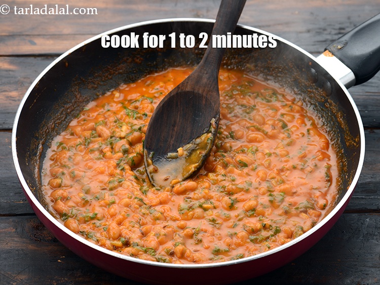 Step 18 – Mix well and cook on a medium flame for 1 to 2 minutes, while stirring …