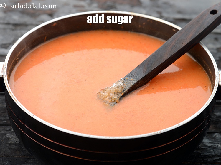 Step 33 – Sugar will depend on the sourness of the tomatoes so adjust it accordingly.&nbsp;