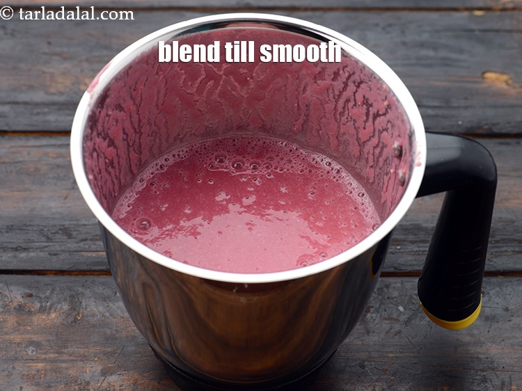 Step 6 – Close the lid and blend till smooth. Without adding any water.&nbsp;