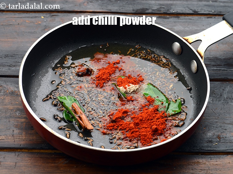 Step 29 – Add&nbsp;1/2 tsp&nbsp;<a href="https://www.tarladalal.com/glossary-chilli-powder-red-chilli-powder-339i">chilli powder</a>.
