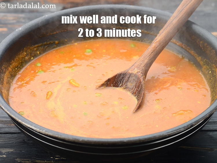 Step 45 – Mix well and cook on a medium flame for 2 to 3 minutes, while stirring …