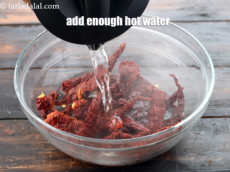 Step 6 – Add enough hot water.