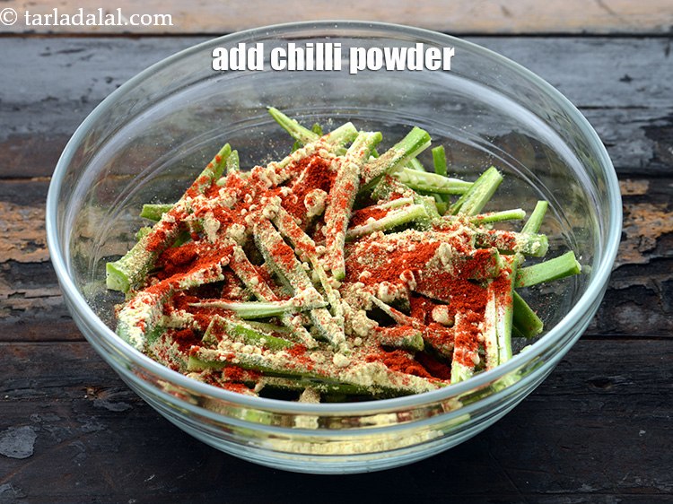 Step 12 – Add&nbsp;1 tsp&nbsp;<a href="https://www.tarladalal.com/glossary-chilli-powder-red-chilli-powder-339i">chilli powder</a>.&nbsp;