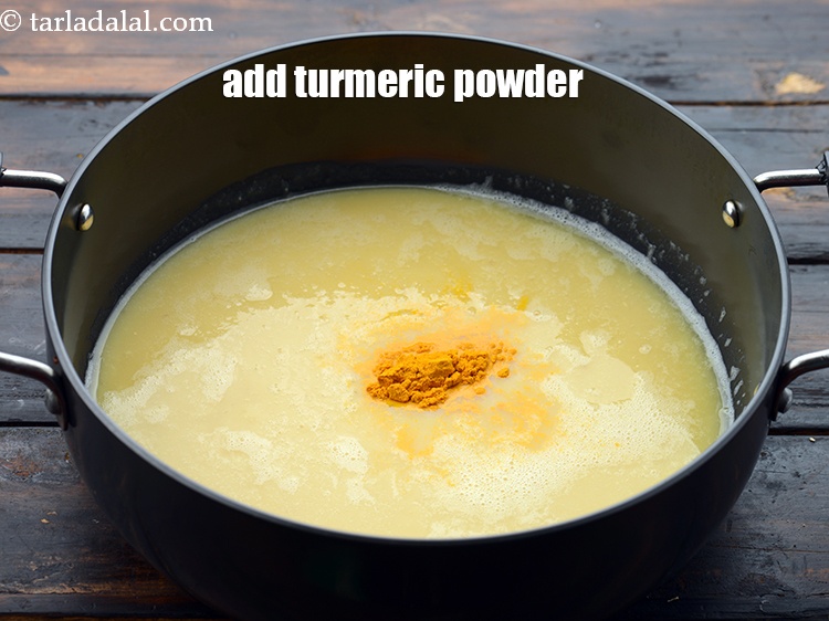 Step 12 – Add 1/2 tsp&nbsp;<a href="https://www.tarladalal.com/glossary-turmeric-powder-haldi-645i">turmeric powder (haldi)</a>.