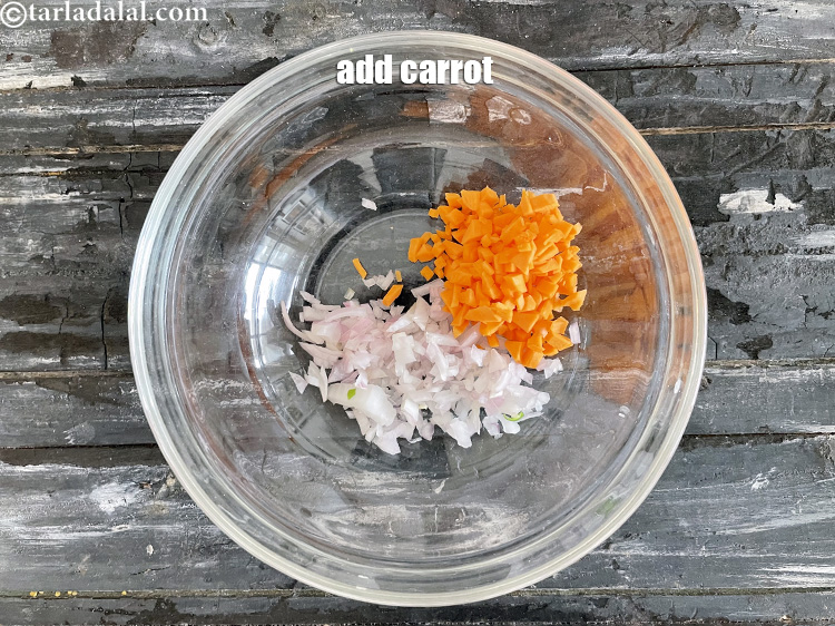 Step 24 – Add 3/4 cup chopped carrot.