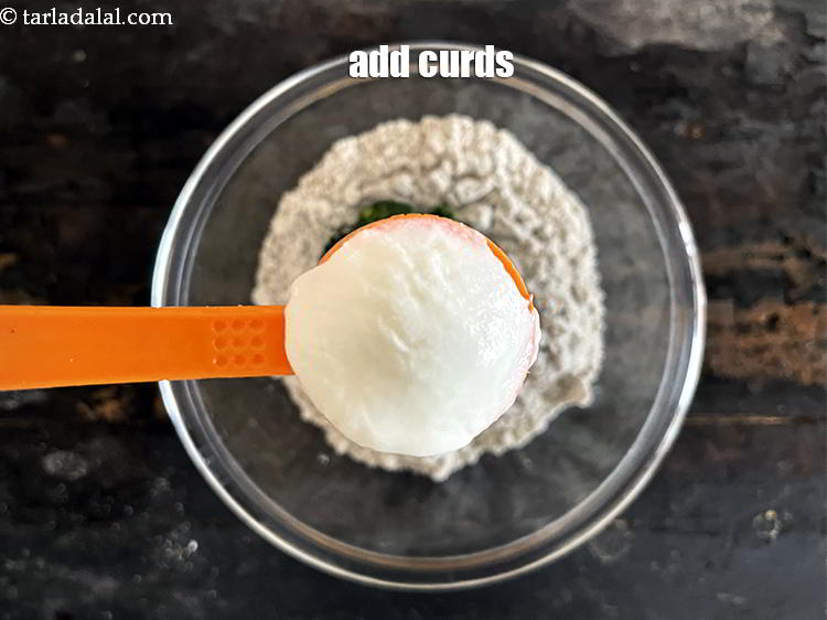 Step 10 – Add&nbsp;<meta charset="UTF-8" />1 tsp&nbsp;<a href="glossary-low-fat-curds-low-cal-dahi-low-calorie-curd-low-fat-yogurt-1107i">low fat curds (dahi)</a>.