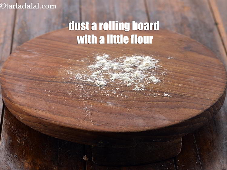 Step 17 – Dust a rolling board with a little flour.