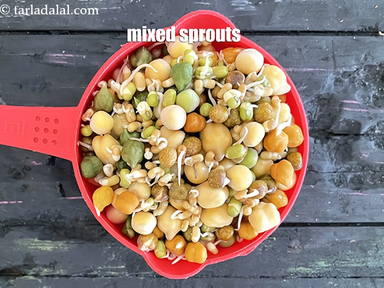 Step 3 – This is what mixed sprouts look like.