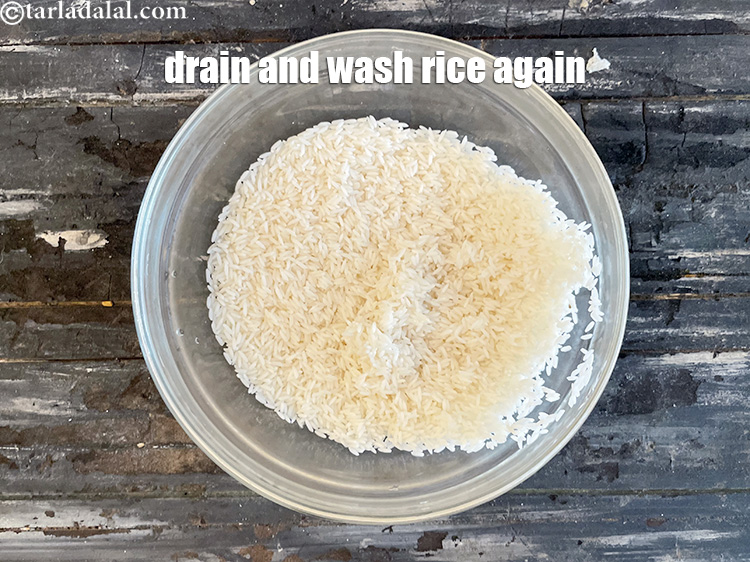 Step 8 – Drain and wash again.