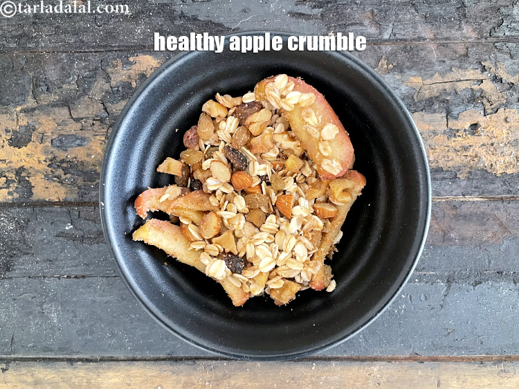 Step 38 – Take&nbsp;<strong>healthy apple crumble</strong> made from above recipe.